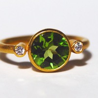 Gold - Peridot - Brillanten